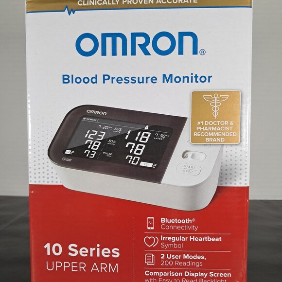 New Omron Blood Pressure Monitor Wireless 10 Series Upper Arm DR. Recommended - Picture 1 of 11